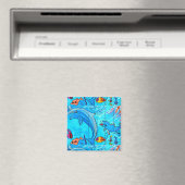 onderwater lachen dolfijnen magneet (Insitu (Vaatwasser))