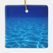 Onderwater Lege zwembad Keramisch Ornament (Voorkant)