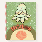 Onderwater Liefde: Leuke Kawaii Octopus Familie Notitieboek (Voorkant)