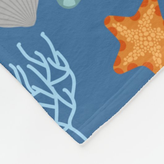 Onderwater Life Patroon Fleece Deken (Hoek)