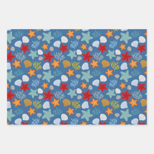 Onderwater Life Patroon Inpakpapier Vel (Voorkant)