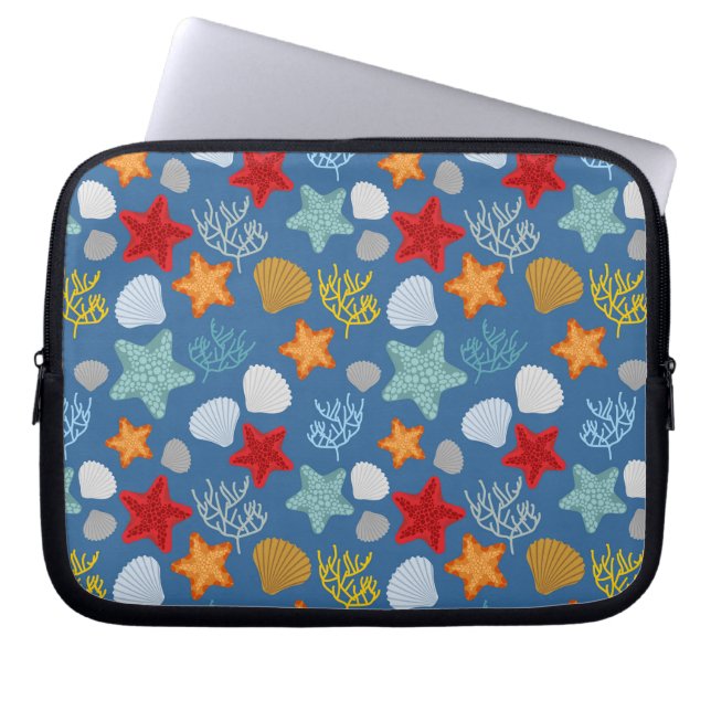 Onderwater Life Patroon Laptop Sleeve (Voorkant)