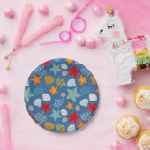 Onderwater Life Patroon Papieren Bordje (Feest)