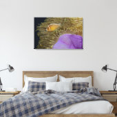 Onderwater LIfe; VIS: Clownvis (roze) Canvas Afdruk (Insitu (Slaapkamer))