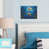 Onderwater Lobster Scuba Folie Afdrukken (Insitu (Slaapkamer))