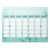 Onderwater Maandelijkse Planner Notitieblok (Voorkant)