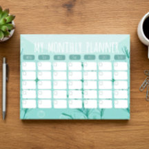 Onderwater Maandelijkse Planner Notitieblok