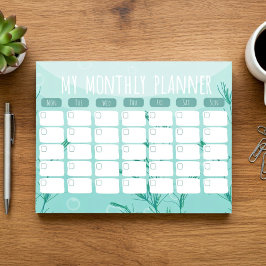 Onderwater Maandelijkse Planner Notitieblok