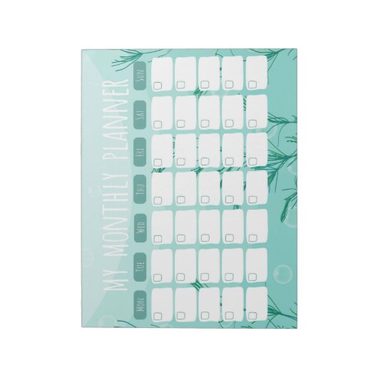 onderwater maandplanner Notitieblok (Linkerzijde)