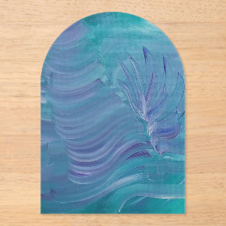 Onderwater Magie Unieke Kleurrijke Abstracte Kunst Acryl Uitnodigingen