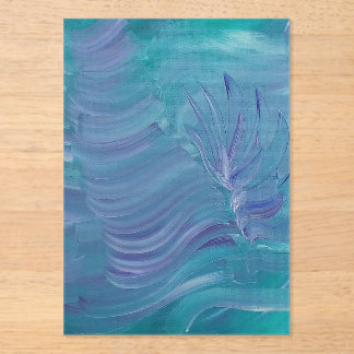 Onderwater Magie Unieke Kleurrijke Abstracte Kunst Acryl Uitnodigingen