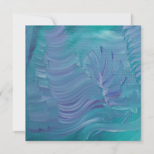 Onderwater Magie Unieke Kleurrijke Abstracte Kunst Bedankkaart