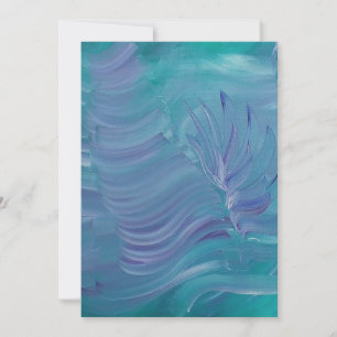 Onderwater Magie Unieke Kleurrijke Abstracte Kunst Bedankkaart