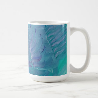 Onderwater Magie Unieke Kleurrijke Abstracte Kunst Koffiemok