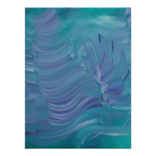Onderwater Magie Unieke Kleurrijke Abstracte Kunst Perfect Poster