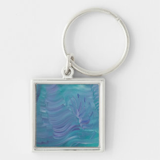 Onderwater Magie Unieke Kleurrijke Abstracte Kunst Sleutelhanger