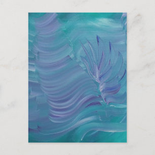 Onderwater Magie Unieke Kleurrijke Abstracte Kunst Uitnodiging Briefkaart