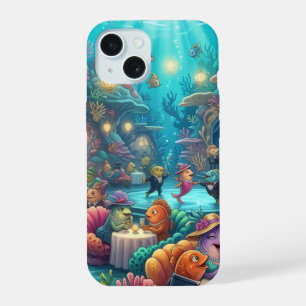 Onderwater Magisch Zeeleven Dansende Hoes voor Tel iPhone 15 Case