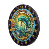 Onderwater Majesty Dolfijn Dartbord Decor (Voorkant Rechts)