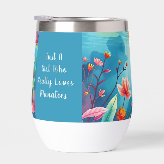 Onderwater Manatee en Floral Fantasy Art (Rechts)