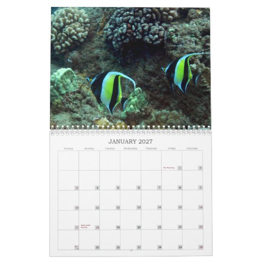 Onderwater Maui Kalender (Jan 2027)