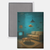 Onderwater MCM woonkamer Magneet (Voorkant / Achterkant)