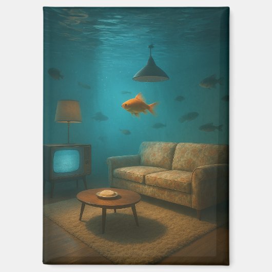 Onderwater MCM woonkamer Magneet (Voorkant)