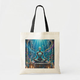 Onderwater Meditatie Robot – Spiritueel Tote Bag