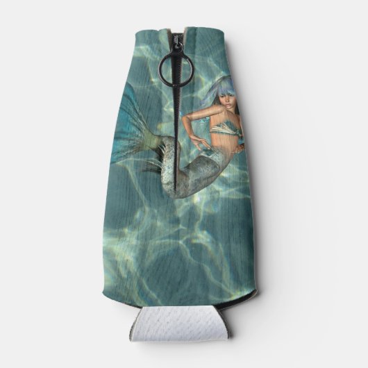 Onderwater Mermaid Flesjeskoeler (Achterkant)