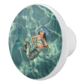 Onderwater Mermaid Keramische Knop (Rechts)