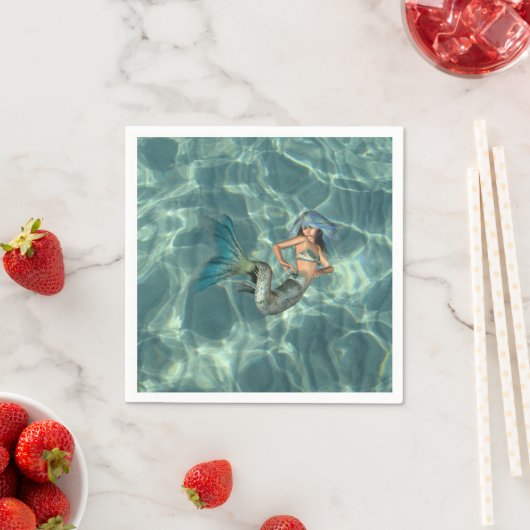 Onderwater Mermaid Servetten (Insitu)