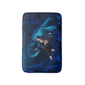 Onderwater met een Plesiosaurus Badmat (Voorkant Verticaal)