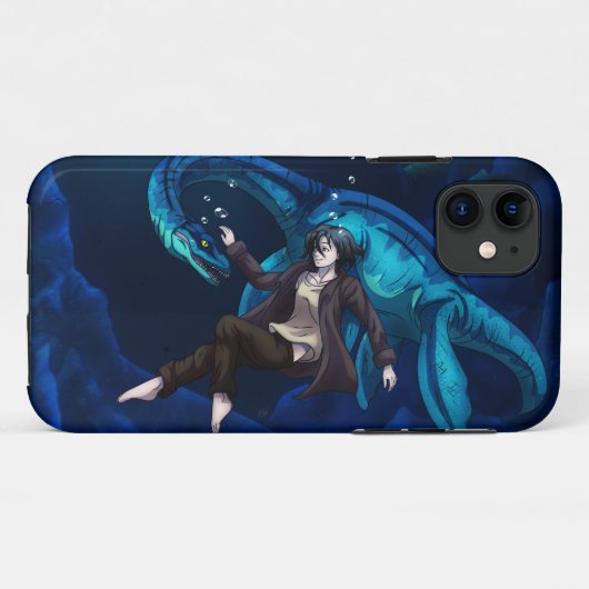 Onderwater met een Plesiosaurus Case-Mate iPhone Case (Achterkant (horizontaal))
