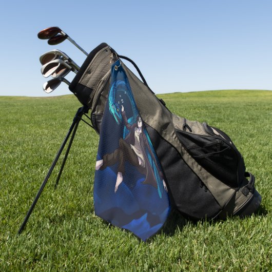 Onderwater met een Plesiosaurus Golfhanddoek (Groen)