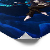 Onderwater met een Plesiosaurus Poster (Hoek)