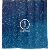 Onderwater met  Logo- en tekstdouche Douchegordijn (Voorkant)