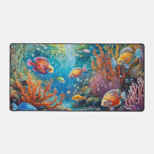 Onderwater Oasis Desk Mat (Voorkant)