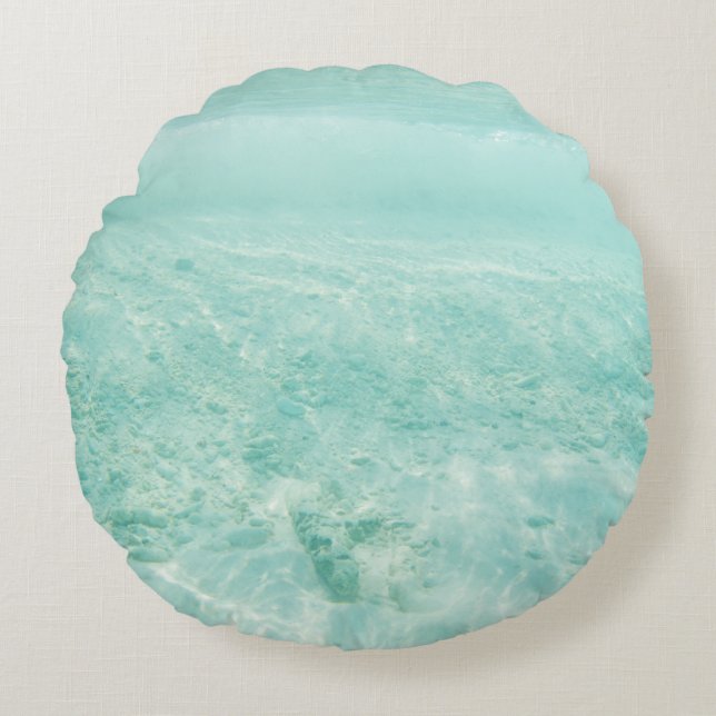 Onderwater Oceaan Bliss 1 Rond Kussen (Voorkant)
