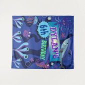 Onderwater Oceaan Verjaardagsfeest Foto-Op Backdro Wandkleed (Voorkant (horizontaal))