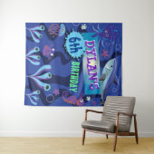 Onderwater Oceaan Verjaardagsfeest Foto-Op Backdro Wandkleed (In Situ (horizontaal))