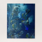 Onderwater Oceaan Zee Vis Duiken Legpuzzel (Verticaal)