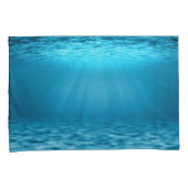 Onderwater Oceaanlicht in Rustig Blauw Kussensloop (Voorkant-Rechts)