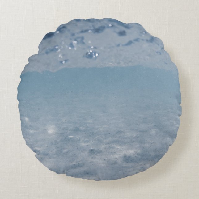 Onderwater Ocean Sparkles 1 Rond Kussen (Voorkant)