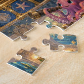 Onderwater Octopus Astronomen Koraal Observatorium Legpuzzel (Zijkant)