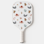 Onderwater Octopus Ocean Zee Pickleball Paddle (Achterkant)