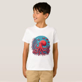 onderwater octopus T-shirt (Voorkant volledig)