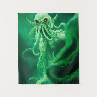 Onderwater ontmoet Cthulhu Wandkleed