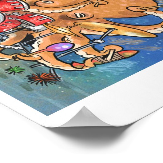 Onderwater Orchestra 20x16 Poster (Hoek)