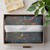 Onderwater otter zwemmen met weinig vis tissuepapier (Geschenk)