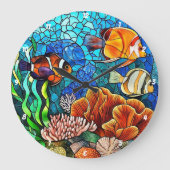 Onderwater Paradijs Tropische vis Koraal Reef Muur Grote Klok (Voorkant)